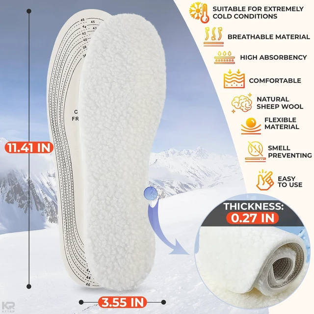 Alt view image 3 of 6 - 1 Pair Shoe Insoles for Women, Trim-to-Fit, US Size 6-11 Women, 4-13 Men