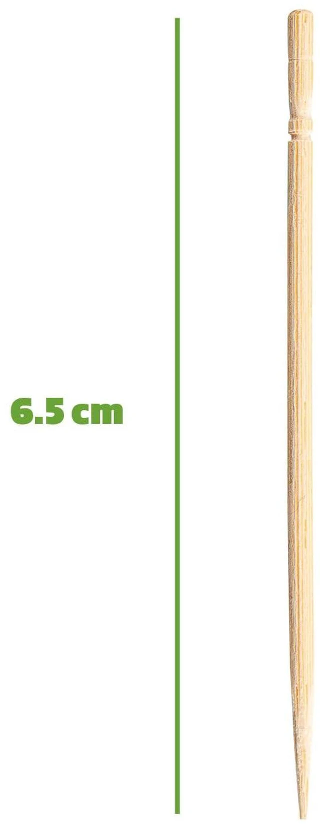 Alt view image 2 of 5 - GUSTO Wooden Bamboo Toothpicks, Round Single Point, 1500 Count