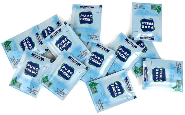 Alt view image 4 of 5 - PureFresh Wet Wipes Flushable Individually Wrapped 40 Singles for Travel