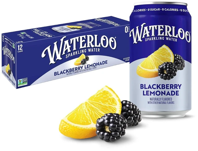 Main image of Waterloo Blackberry Lemonade Sparkling Water, 12Fl Oz Cans, Pack of 12