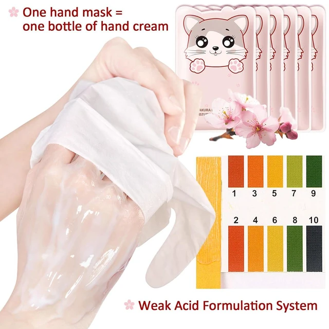 Alt view image 2 of 7 - 6 Pairs Hand Moisturizing Gloves, Hydrating Hand Peel Masks Gift Set for Dry Cracked Hands, Long-lasting Non-greasy for Women