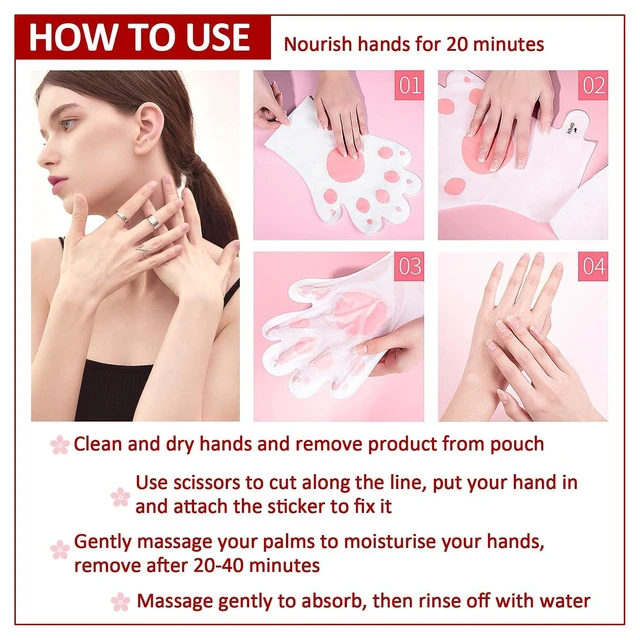 Alt view image 6 of 7 - 6 Pairs Hand Moisturizing Gloves, Hydrating Hand Peel Masks Gift Set for Dry Cracked Hands, Long-lasting Non-greasy for Women