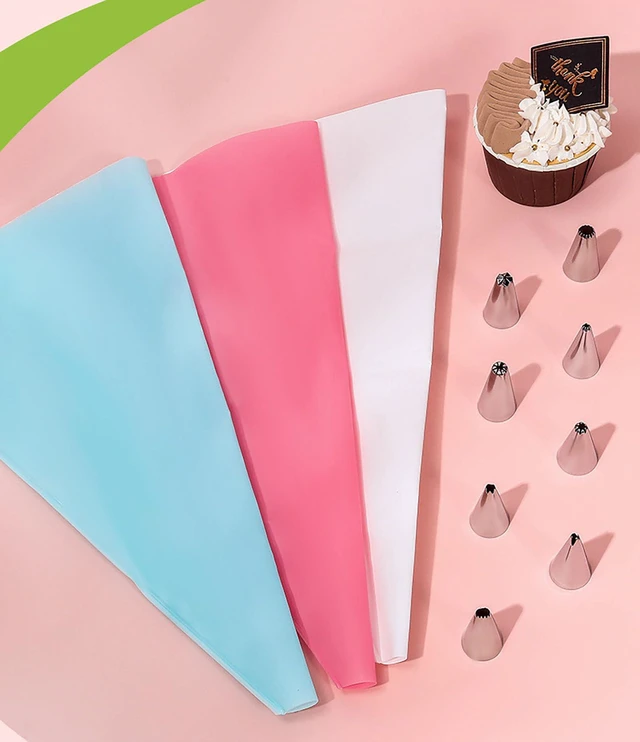 Alt view image 2 of 5 - Piping Tips Set 24 Pcs Stainless Steel with 1 Pcs Thick EVA Piping Bag for Cake Baking Cookie Icing Cupcakes