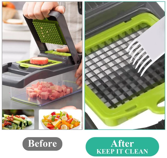 Alt view image 3 of 7 - 2 Pcs Vegetable Chopper Cleaning Tool Set - Salad Chopper, Onion Chopper, Vegetable Cutter Cleaning Brush & Comb for Fullstar and Vidalia Chop Wizard