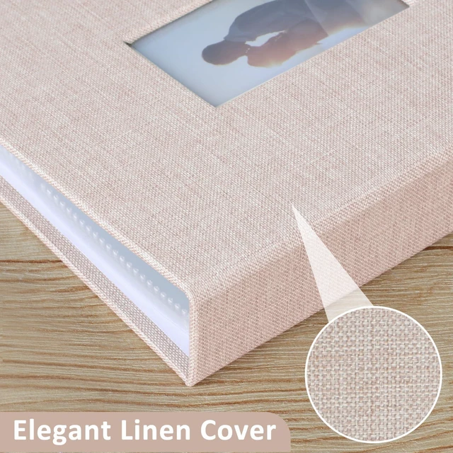 Alt view image 4 of 7 - Vivinin 2PCS Polaroid Photo Album, 2x3Inch, 104 Pockets Holds 208 Pictures, Linen Hardcover, Off-white