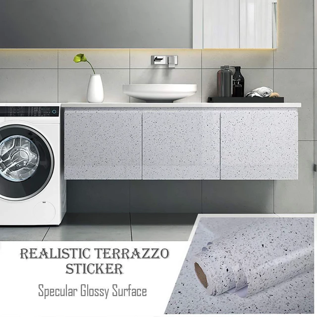 Alt view image 3 of 6 - MelunMer White Marble Contact Paper 15.7" x 118" for Countertops