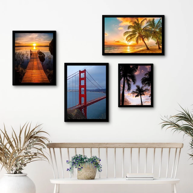 Alt view image 2 of 7 - BESCRCL 12x16 Picture Frame Wall Hanging, Black, 1 Pack