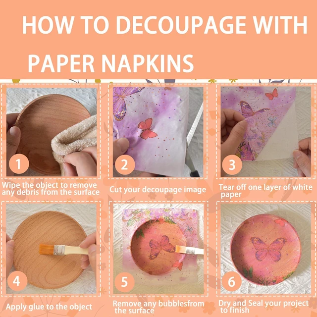Alt view image 4 of 6 - Decoupage Napkins 27 Pack Assorted Floral 27 Styles Each 13 Inch for DIY Crafting Birthday Party (Retro Floral)