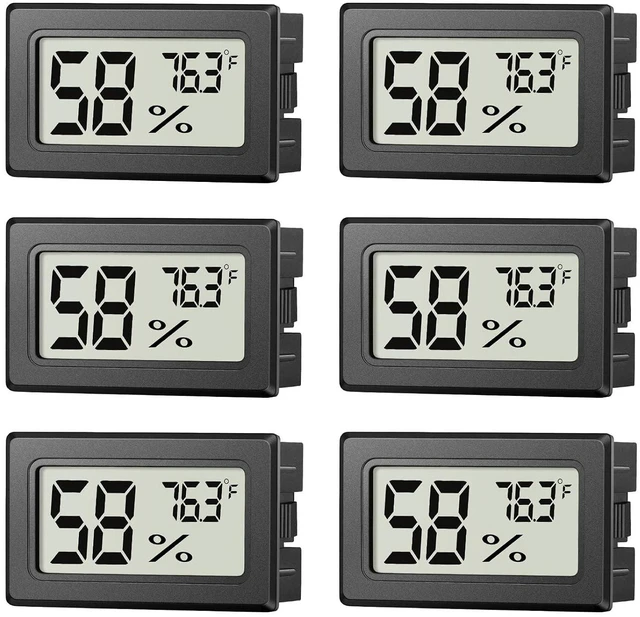 Main image of 6 Pack Mini Hygrometer Indoor Humidity Meter Digital Thermometer Monitor