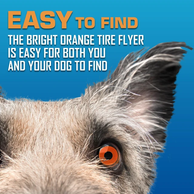 Alt view image 3 of 5 - Nerf Dog Atomic Flyer 10 Inch Flying Disc Rubber Dog Toy for Medium and Large Dogs, Orange