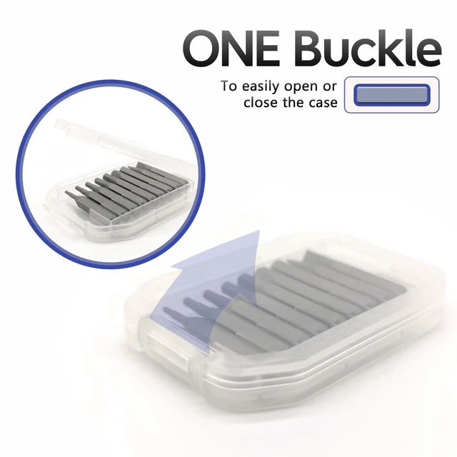 Alt view image 3 of 3 - Screwdriver Bits Organizer, 4 Reusable Storage Boxes for 4mm Screwdriver Bits Set, Hand Tools Accessories