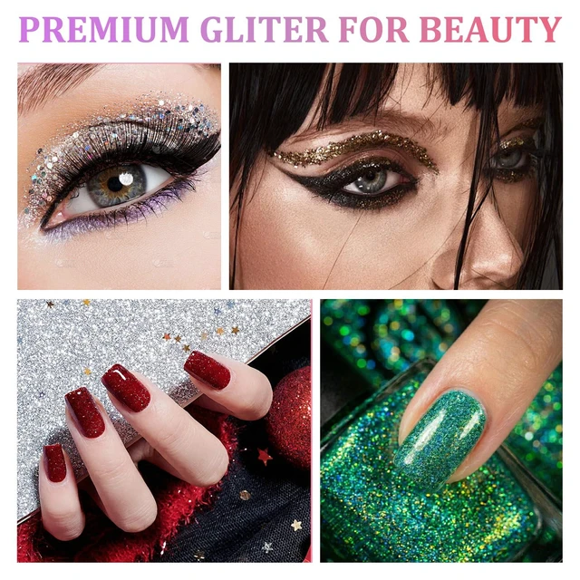 Alt view image 2 of 7 - Renfio Holographic Silver Ultra Fine Glitter Powder for Resin, 3.5oz/100g