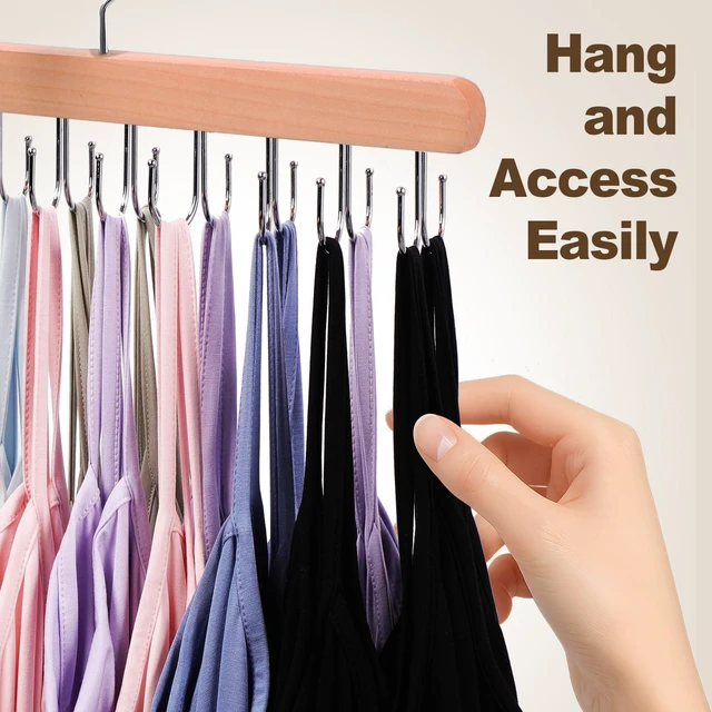 Alt view image 7 of 7 - 2 Pack Tank Top & Bra Hangers for Closet Organizer Storage