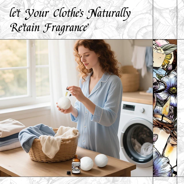 Alt view image 2 of 6 - HIQILI Fresh Linen Fragrance Oil for Laundry, Add to Dryer Balls, 1 Fl Oz
