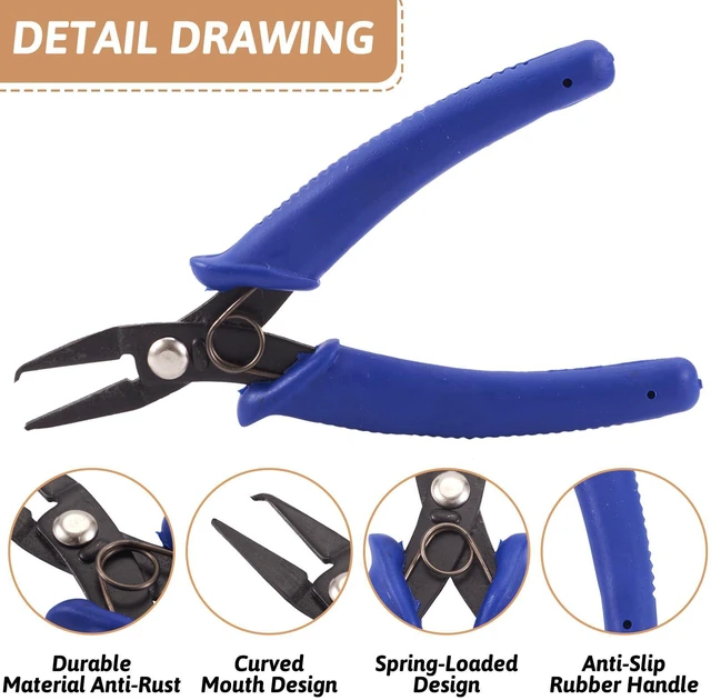 Alt view image 2 of 7 - Beadthoven Split Ring Opening Pliers for Jewelry Making, 140mm, Gunmetal