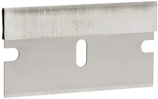 Main image of Basics Single Edge Razor Blades, High Carbon Steel, Clam Shell, 100-Pack