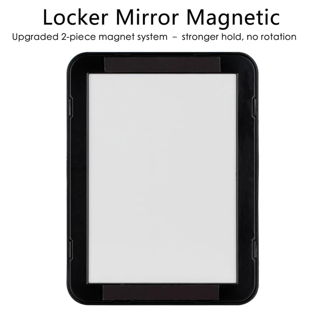 Alt view image 2 of 6 - ARTLYMERS Locker Mirror Magnetic, 5x7 Real Glass, Black