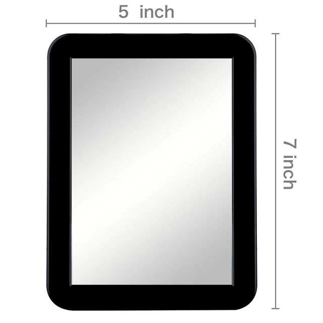 Alt view image 4 of 6 - ARTLYMERS Locker Mirror Magnetic, 5x7 Real Glass, Black