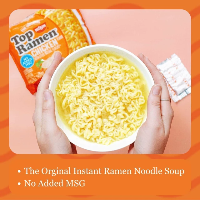 Alt view image 6 of 6 - Nissin Top Ramen Noodle Soup, Chicken, 3 Ounce (Pack of 24)