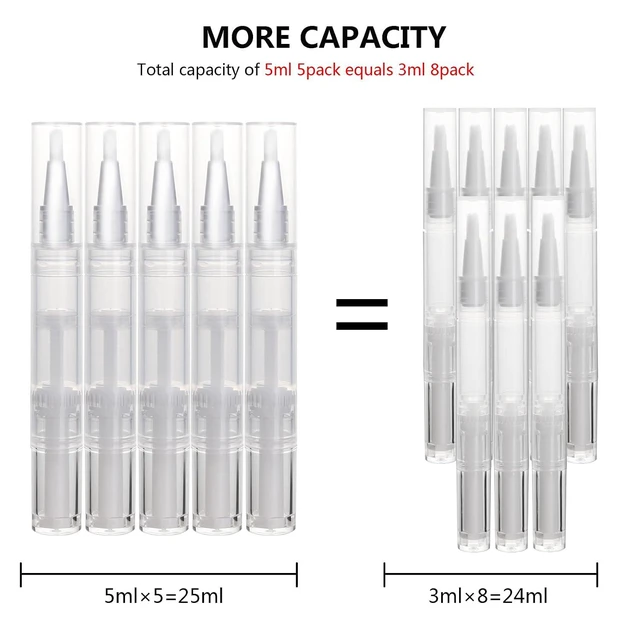 Alt view image 5 of 6 - UPZIGS Empty Cuticle Oil Pen 5ml 5-Pack