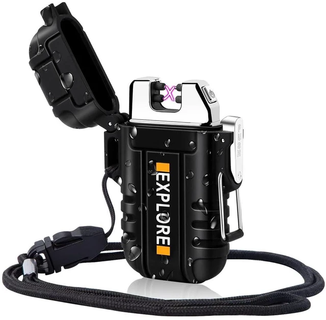 Main image of Rechargeable Dual Arc Plasma Lighter Waterproof
