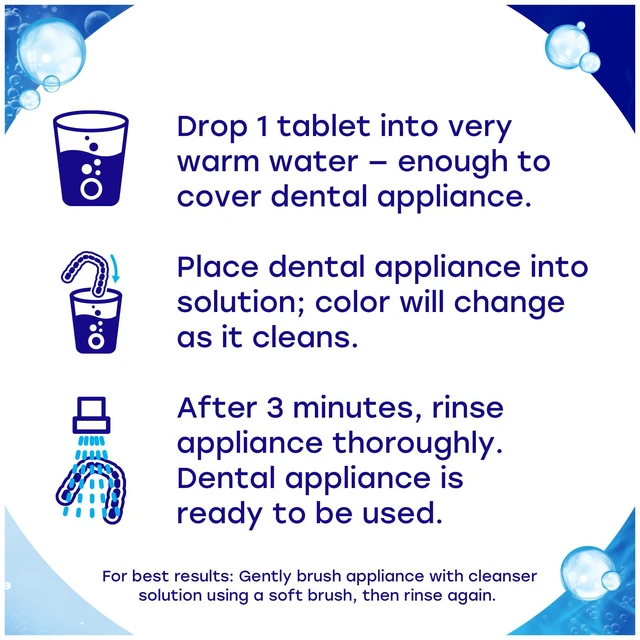 Alt view image 2 of 6 - Efferdent Complete Clean Denture Cleaner Tablets, 126 Count