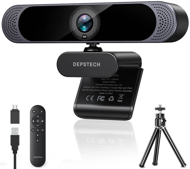 Main image of DEPSTECH 4K Webcam Ultra HD 1/2.55'' Sony Sensor 3X Digital Zoom Autofocus