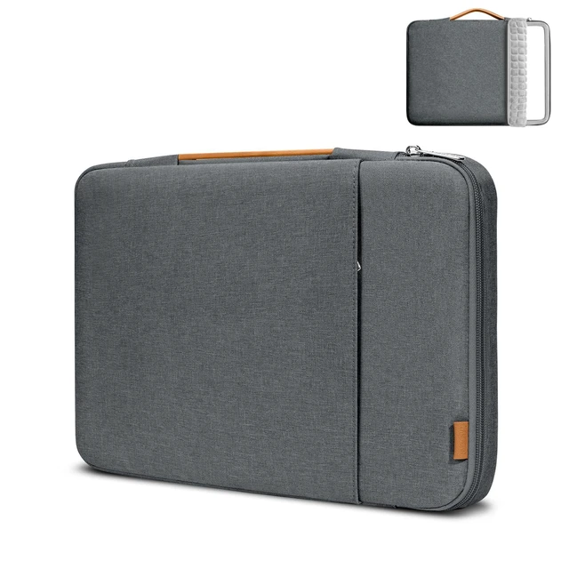 Alt view image 3 of 6 - 360 Protective Laptop Sleeve for 15.6-16.1 inch Gaming Laptop, Hard Shell Splash-Resistant Case with Accessory Pocket, Compatible with HP Dell Asus Acer, Grey