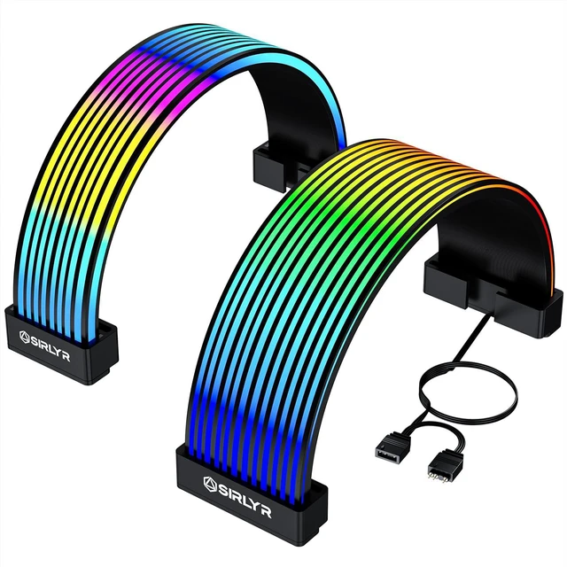Main image of Sirlyr Black ARGB Sleeves for GPU/ATX Cables, 8Pin/12VHPWR & 24Pin