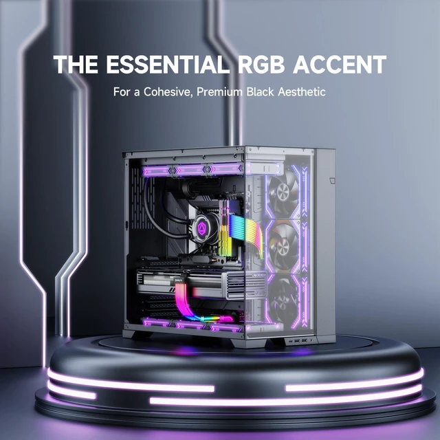 Alt view image 6 of 6 - Sirlyr Black ARGB Sleeves for GPU/ATX Cables, 8Pin/12VHPWR & 24Pin