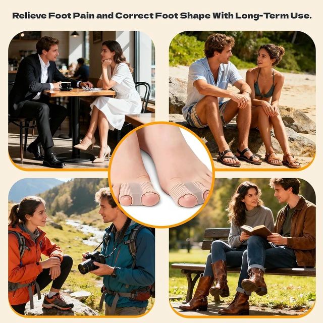Alt view image 7 of 7 - 4 PCS Toe Spacers for Women and Men