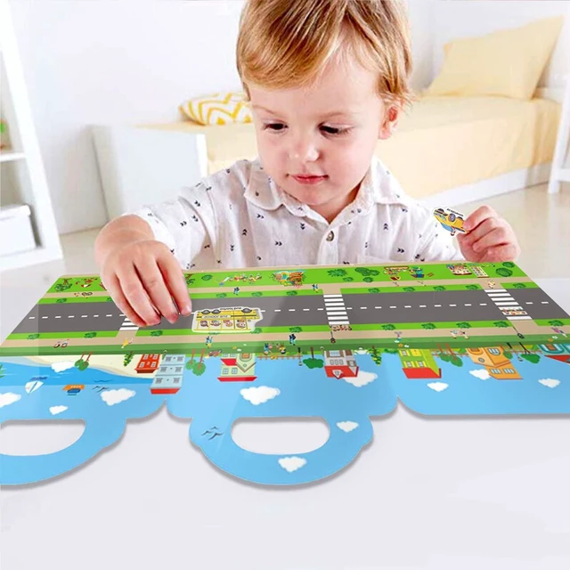 Alt view image 5 of 7 - Reusable Sticker Book for Kids - Vehicles Truck Stickers Educational Learning Activity Book for Toddler Girls and Boys Age 3+ Birthday Gifts