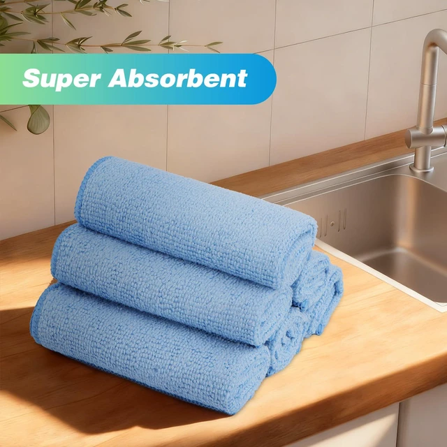 Alt view image 5 of 7 - HOMEXCEL Microfiber Cleaning Cloth 24 Pack 12"x11" for House