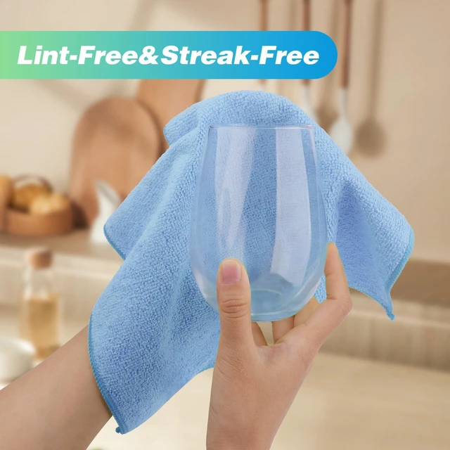 Alt view image 7 of 7 - HOMEXCEL Microfiber Cleaning Cloth 24 Pack 12"x11" for House
