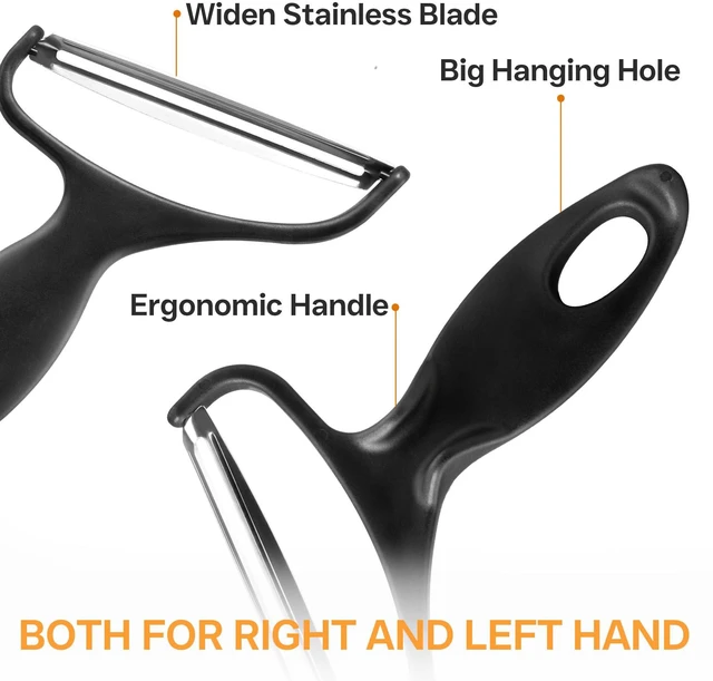 Alt view image 5 of 6 - Y Wide Vegetable Peeler and Shredder, Big Size, Swivel Stainless Steel Blades, for Cabbage Lettuce Julienne