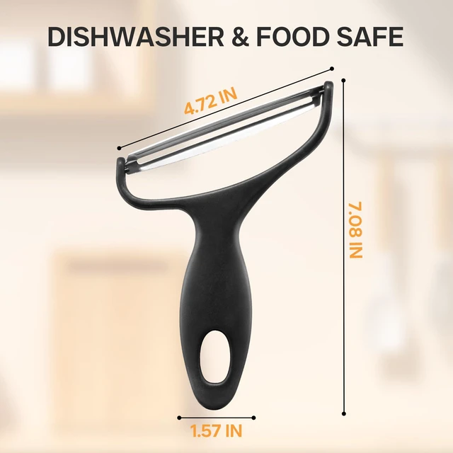Alt view image 3 of 6 - Y Wide Vegetable Peeler and Shredder, Big Size, Swivel Stainless Steel Blades, for Cabbage Lettuce Julienne