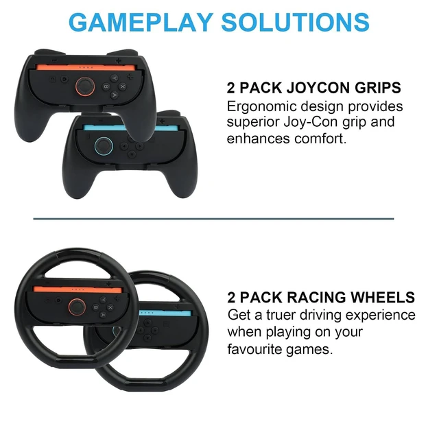 Alt view image 2 of 7 - RTop 16-in-1 Accessories Kit for Nintendo Switch 2 Family Bundle Set