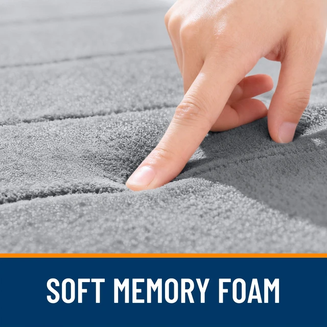 Alt view image 6 of 6 - OLANLY Memory Foam Bath Mat 30x20 Super Soft Absorbent