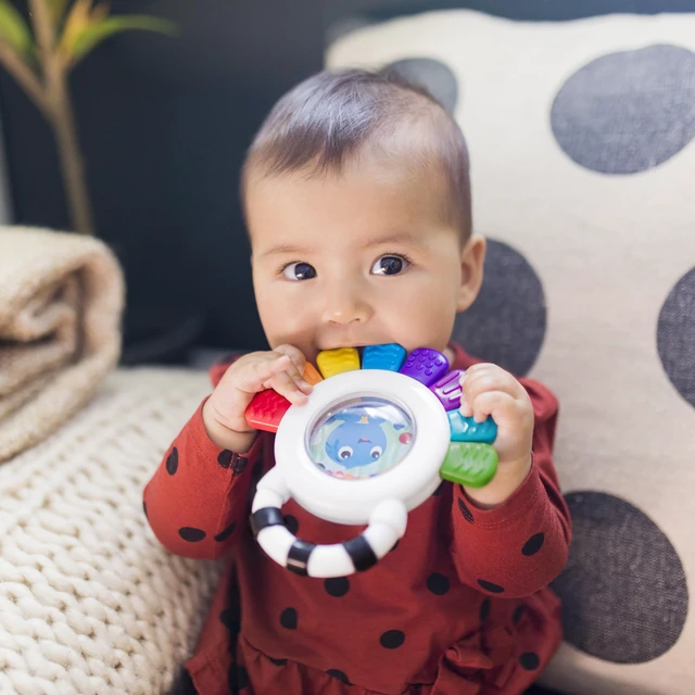 Alt view image 6 of 6 - Baby Einstein Opus the Octopus Sensory Rattle & Teether Multi-Use Toy, BPA Free & Chillable, 3 Months & Up, Multicolored