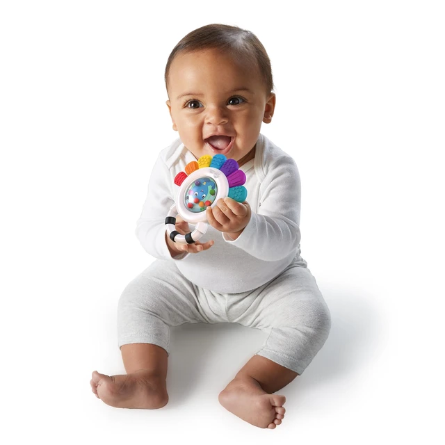 Alt view image 4 of 6 - Baby Einstein Opus the Octopus Sensory Rattle & Teether Multi-Use Toy, BPA Free & Chillable, 3 Months & Up, Multicolored