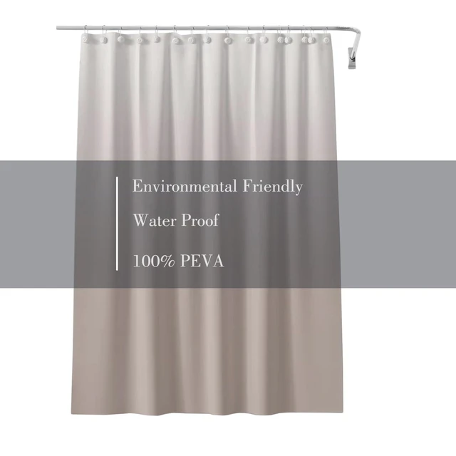 Alt view image 5 of 6 - Shower Curtain Liner 72 x 72, Plastic Waterproof 4G Lightweight, with Grommet Holes and 3 Heavy Duty Magnetic Weights, for Bathroom