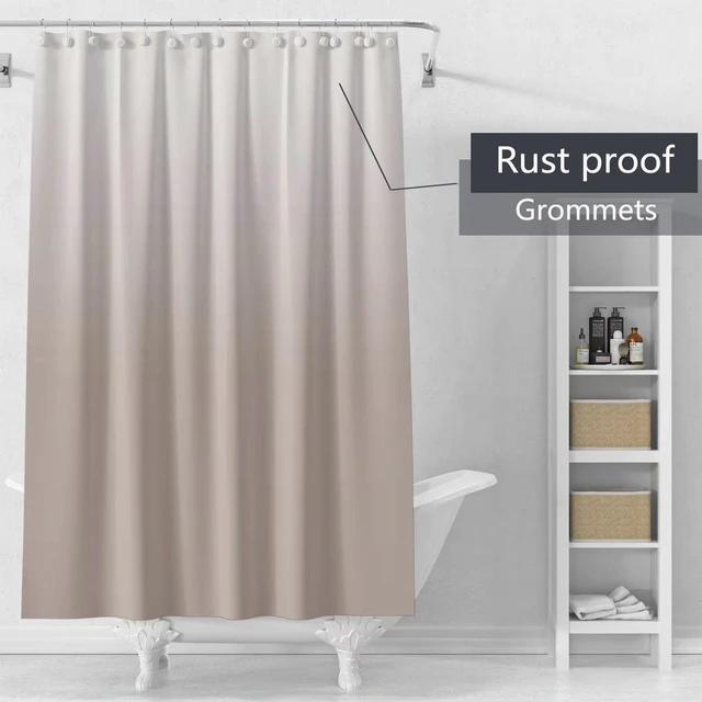 Alt view image 6 of 6 - Shower Curtain Liner 72 x 72, Plastic Waterproof 4G Lightweight, with Grommet Holes and 3 Heavy Duty Magnetic Weights, for Bathroom