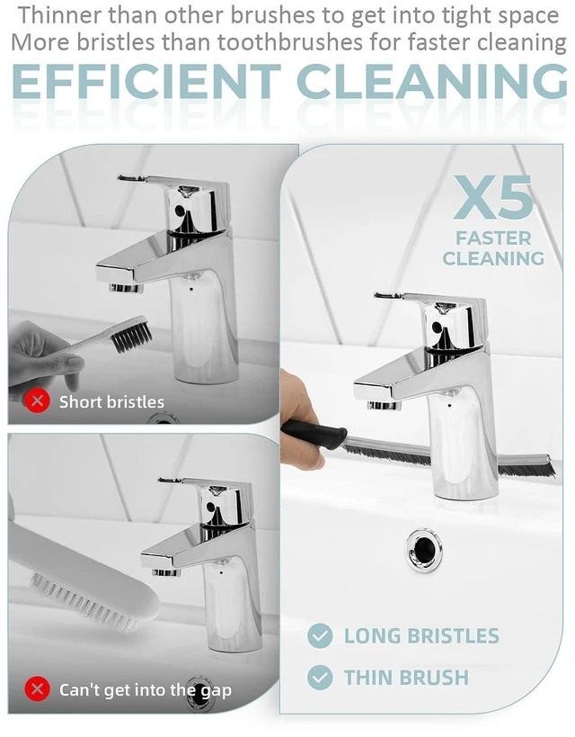 Alt view image 4 of 6 - SXhyf Crevice Cleaning Brush - Grout Scrub Brush, House Cleaning Supplies