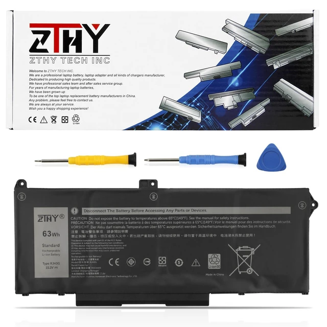 Main image of ZTHY RJ40G 4-Cell 63Wh Replacement Laptop Battery for Dell Latitude 14 5420