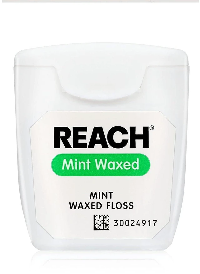 Alt view image 2 of 5 - REACH Waxed Dental Floss 55yd (Pack of 3), Mint, Plaque Remover, Shred Resistant, PFAS Free, Deep Cleaning, Oral Care, for Adults & Kids