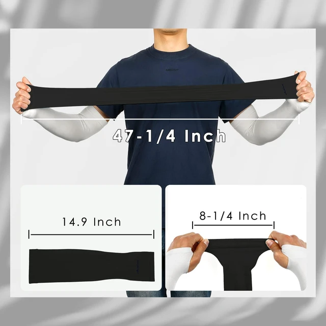 Alt view image 4 of 6 - Achiou Arm Sleeves UV Protection Cooling for Men Women