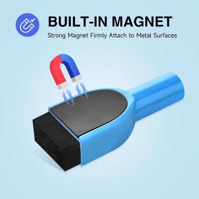 Alt view image 7 of 7 - Fine Tip Magnetic Dry Erase Markers, 12 Colors, Low Odor, with Eraser Cap