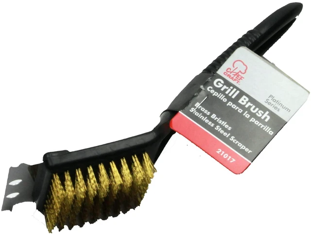Alt view image 4 of 5 - Chef Craft Select Short Grill Brush, Plastic Handle, 9Inch, Black
