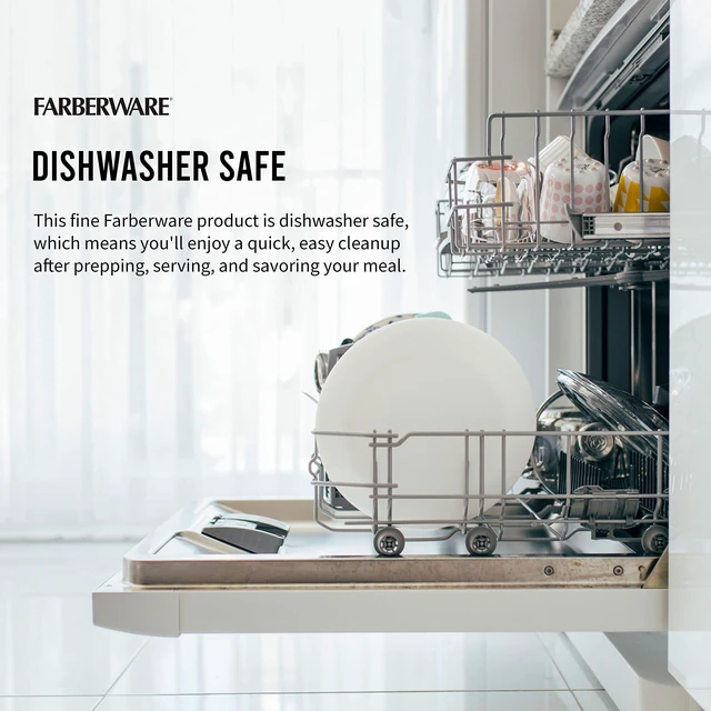 Alt view image 5 of 7 - FARBERWARE 11x14in Plastic Cutting Board, Dishwasher-Safe with Easy Grip Handle, White
