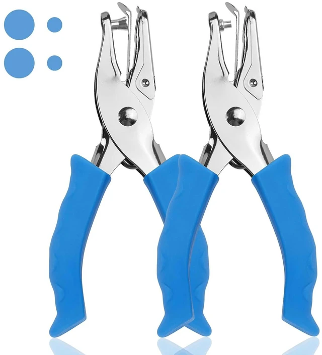 Main image of Single Hole Punch, 2-Pack, 1/4" and 1/8" Small Paper Punch